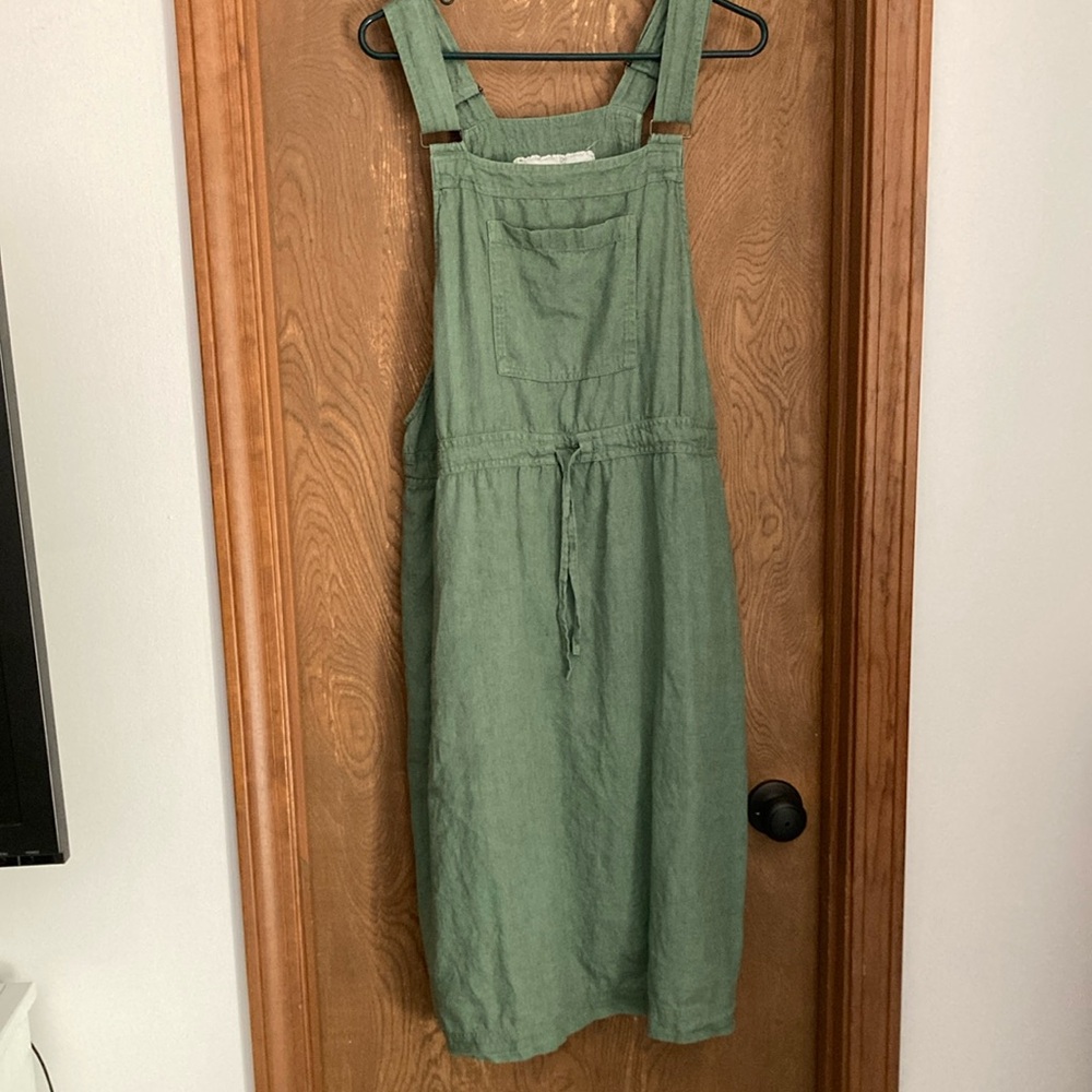 Not Perfect Linen XL Overall Dress